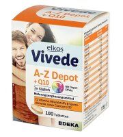 ELKOS Vivede A-Z Depot + Q10 Multivitamintabletten 100...