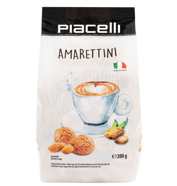 PIACELLI &quot;Amarettini&quot; italienisches Mandelgebaeck / Almond Biscuits from Italy 200g (10)