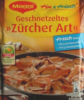 MAGGI FIX for Swiss Veal dish/ Fix fuer Z&uuml;richer Geschnetzeltes 47g (32)