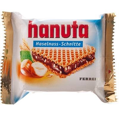 FERRERO Hanuta Doppelpack / Waffle with Hazelnut-Choco Filling 2s = 44g (18)