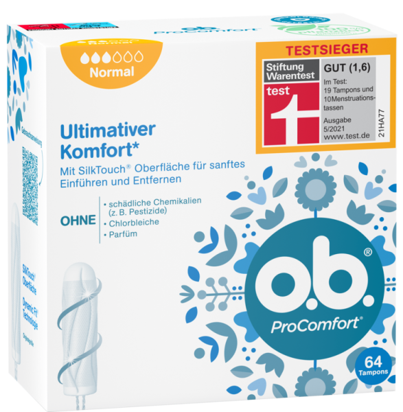 OB&reg; ProComfort&reg; Normal Tampons &Ouml;kotest &bdquo;sehr gut&ldquo;/ Tampons -standard- awarded &quot;excellent&quot; 16 pcs (6)