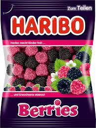 HARIBO BERRIES Raspberry-Blackberry Fruit gum/ Himbeer-Brombeer Weingummi 175g (19)