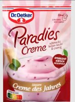 DR. OETKER Creme Pudding- Amarena-Cherry/ Paradiescreme- Amarena-Kirsch 56g (12)