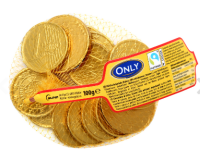 ONLY Gold coins Milk Chocolate NET/ Goldm&uuml;nzen in...