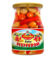 IVANKA Baby Pfefferoni-Mix scharf / Baby Peppers Hot 340g (12)